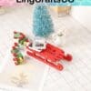 Miniature Wooden Red Sleigh