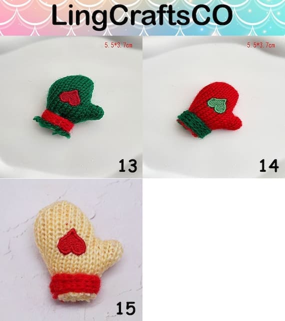 Miniature Christmas Scarf Set