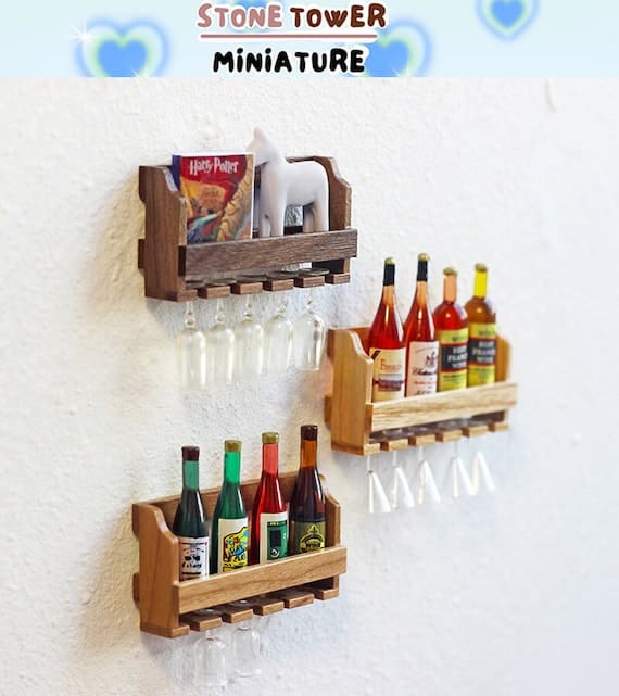 Wine Rack Miniature Wood