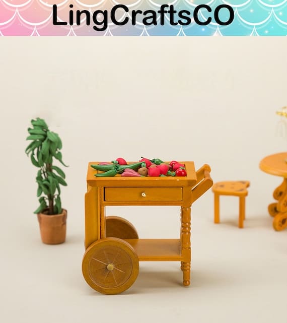 Dollhouse Serving Cart