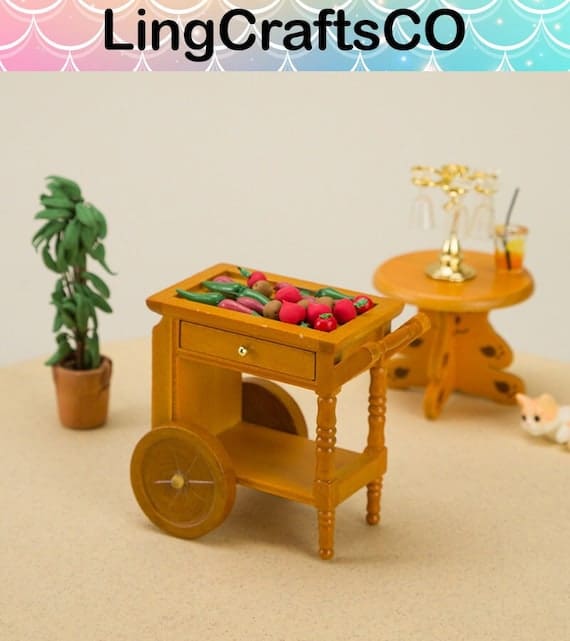 Dollhouse Serving Cart