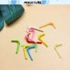 5PCS Miniature Colorful Straws