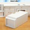 Miniature White Wood Refrigerator