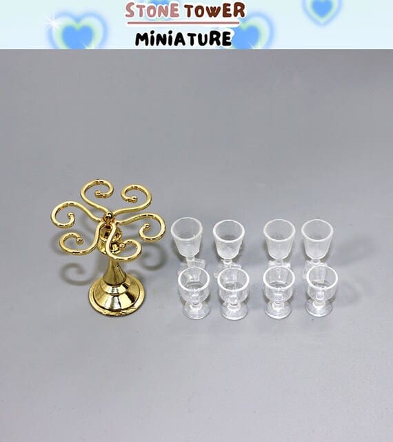 Dollhouse Wine Glass Rack