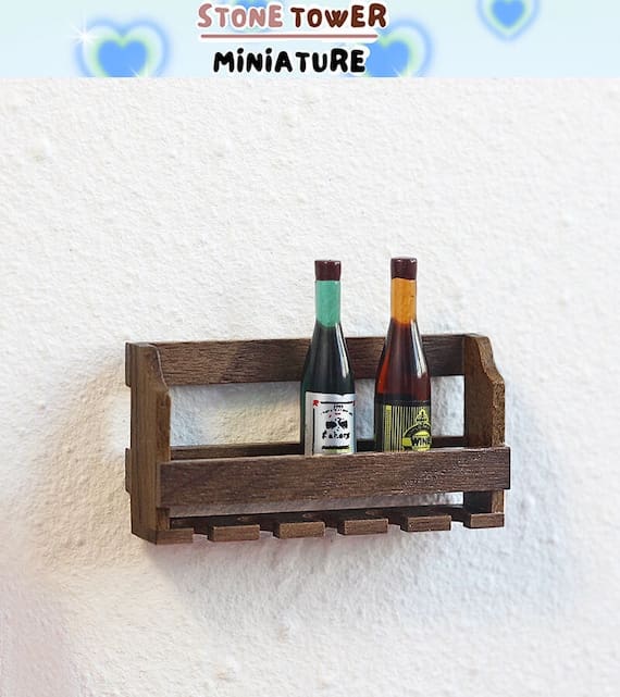 Miniature Wood Wine Rack