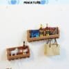 Miniature Wood Wine Rack