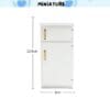 Miniature White Wood Refrigerator