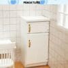 Miniature White Wood Refrigerator