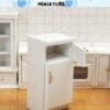 Miniature White Wood Refrigerator