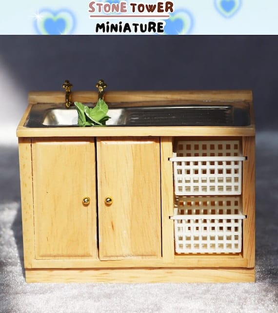 Dollhouse Wooden Sink