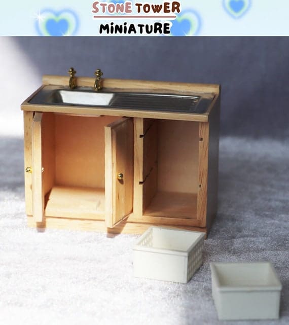 Dollhouse Wooden Sink