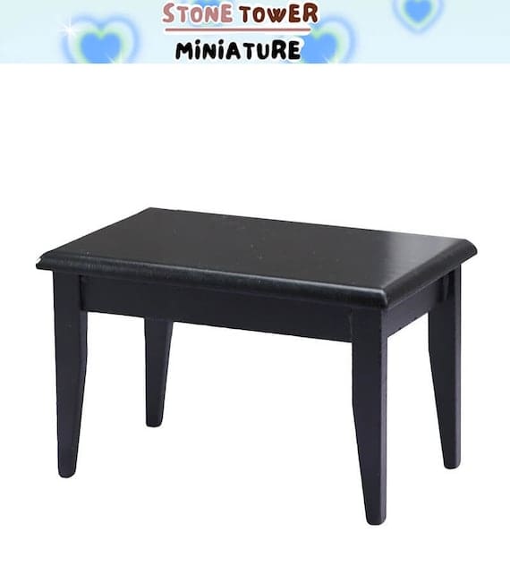 Dollhouse Black Table Set