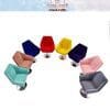 Miniature Flocking Sofa Chairs