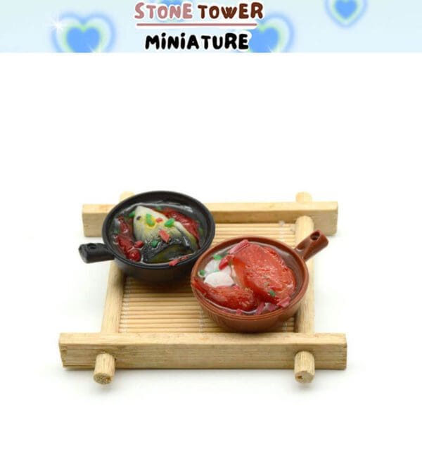 Miniature Clay Pot Food