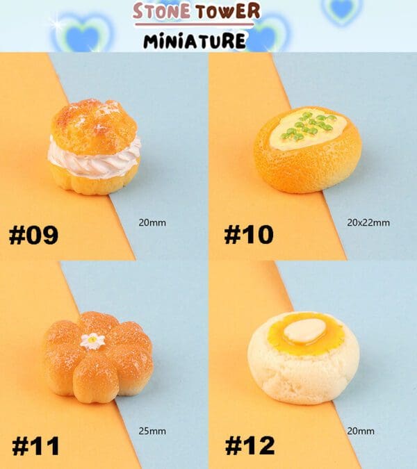 Miniature Sweet Bread Food