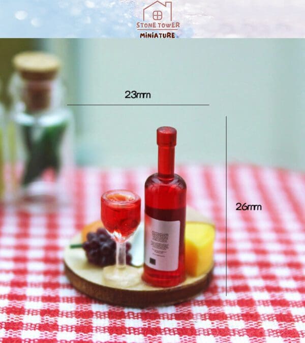 Miniature Wine Set Food