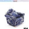 Miniature Blue Sofa Chairs