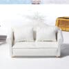 Miniature White Sofa Chairs