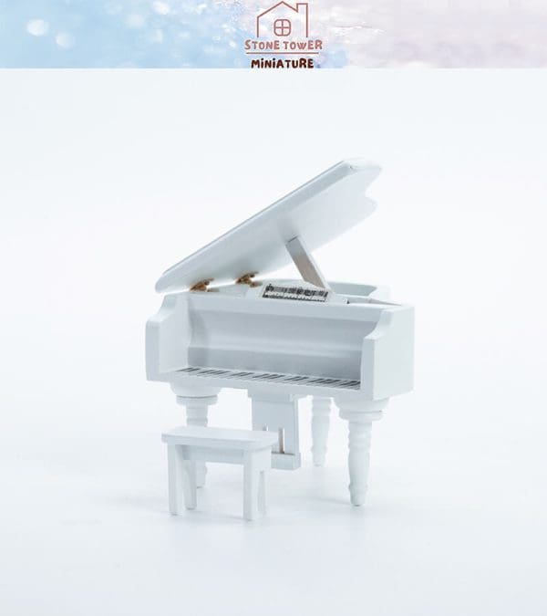 Dollhouse Wooden Grand Piano