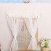 Miniature White Lace Curtains