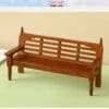 Miniature Wooden Brown Bench