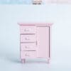 Miniature Wooden Pink Cabinet