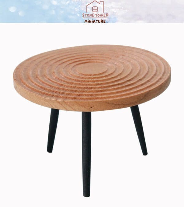 Miniature Round Wooden Table