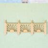 Miniature Unpainted Wooden Railing