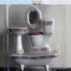 Dollhouse Ceramic Bathroom Model