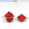 Miniature Red Cooking Pot