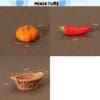 Miniature Fresh Vegetable Food