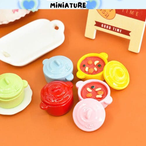 2PCS Miniature Hot Pot Food