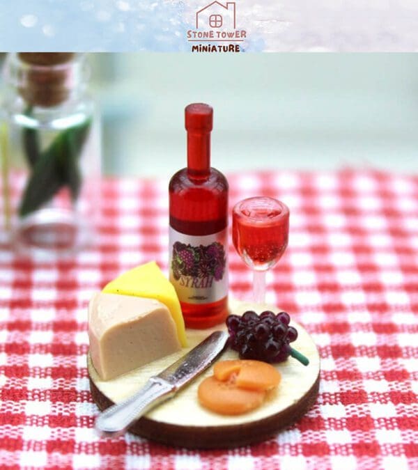 Miniature Wine Set Food