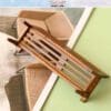 Miniature Wooden Brown Bench