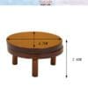 Miniature Round Brown Chair