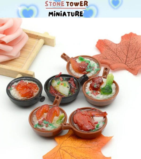 Miniature Clay Pot Food