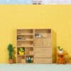 Dollhouse Unpainted Wood Cabinet