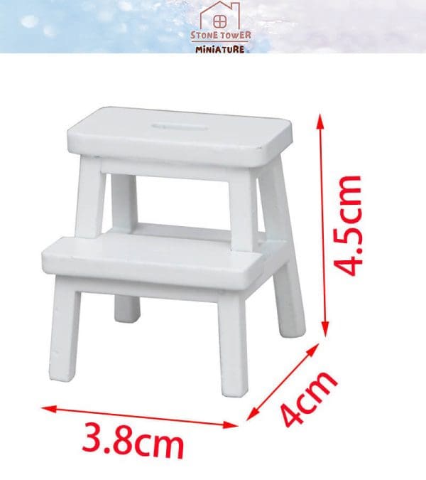 Miniature Step Stool Chairs