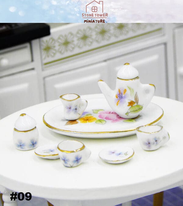 Dollhouse Ceramic Teaware Set