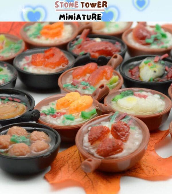 Miniature Clay Pot Food