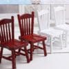 Miniature Wooden Red Chairs