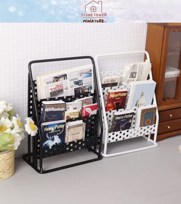 Miniature Metal Newsstand