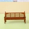 Miniature Wooden Brown Bench