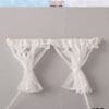 Miniature White Lace Curtains