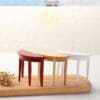 Miniature Wooden Half Round Table