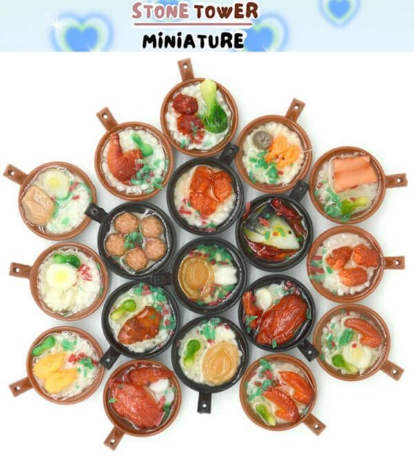 Miniature Clay Pot Food