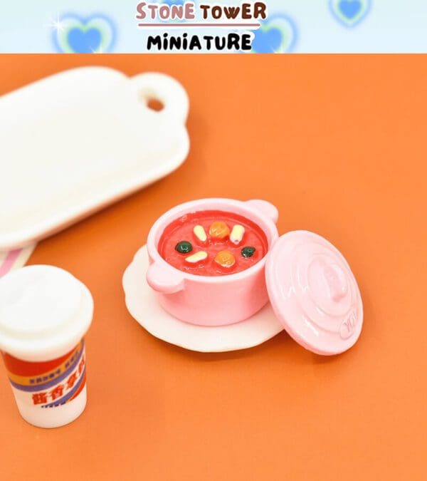 2PCS Miniature Hot Pot Food