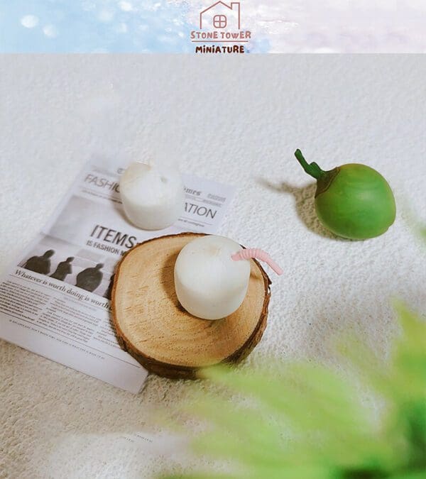 Miniature Coconut Drink Food