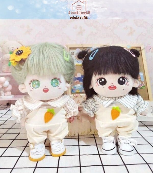 20CM Cotton Doll Suspenders Set