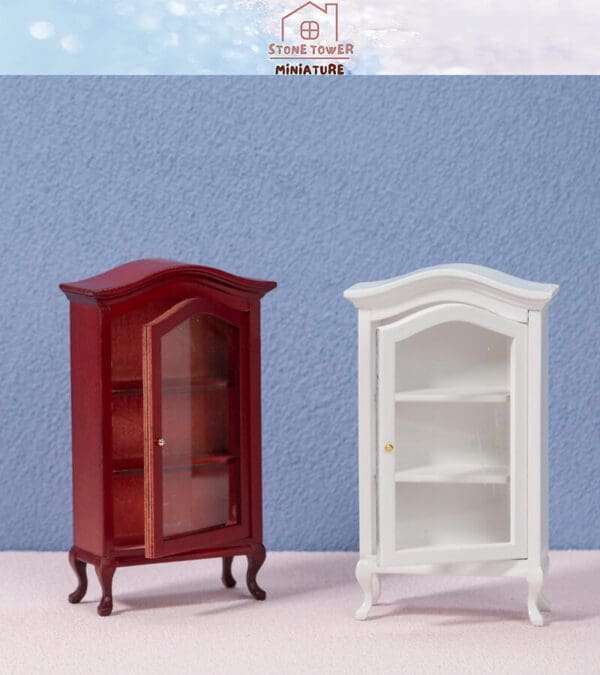 Miniature Wood Display Cabinet